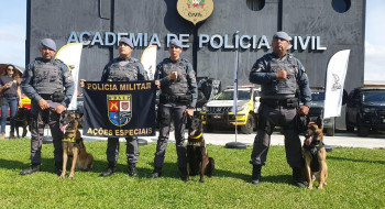 Canil do 8º BAEP conquista 1º lugar em competição internacional